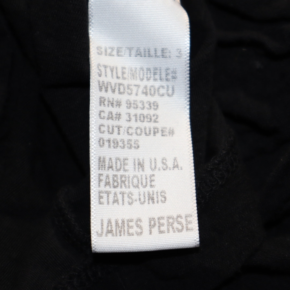 James Perse Tube Top Sleeveless Black Dress Size 3 USA Large - Picture 13 of 13